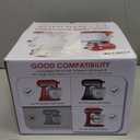 Ice Cream Maker Attachment for KitchenAid, Fits KitchenAid 4.5/5QT & 6QT Mixers, Frozen Ice Cream & Sorbet Gelato Maker, 2 Quart, White