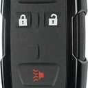 SUPALAND Key Fob Shell Case Replacement Fits for Chevrolet Colorado Chevy Silverado GMC Canyon Sierra 2014 2015 2016 2017 2018-2021 Keyless Entry Remote Control 4 Button Pad Cover Black M3N-32337100