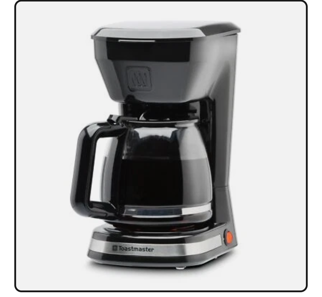 Toastmaster 12 Cup Coffee Maker TM-128CM Black
