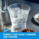 RACETOP 9 oz Clear Plastic Cups 100 packs, Disposable Plastic Party Cups Tumblers, Cocktail Cups, Perfect for Parties, Wedding and Events