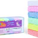 Silly Foam, Creative Modeling Foam Beads, 1-Pack of 6 Neon Pastel Color Blocks, No-Slime No-Mess, Perfect for Preschool and Kids, Arts & Crafts, Sensory Play, STEM, Travel Toy, Non-Toxic (Age 3+)