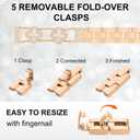 Bling Band Compatible for Garmin Lily 2/Lily 2 Classic/Active, 14mm Diamond Four-clover Stylish Women Strap Replacement for Lily 2 Smartwatch