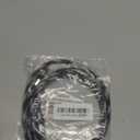 SatelliteSale Digital Toslink SPDIF Audio Optical Fiber Cable Universal Wire Nylon Black/Silver Cord 6 feet