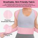 Posture Corrector for Women, Back Brace Support for Upper and Lower Back Pain Relief, Adjustable for Back straightener, Spine Alignment, Scoliosis, Hunchback, Spine Corrector (L ( Waistline 30.5"-37" ), Pink)