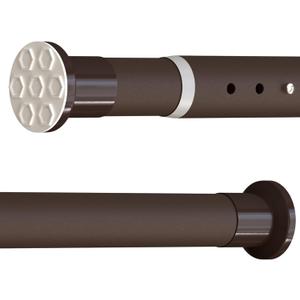 Oxdigi Tension Shower Doorway Curtain Rod/Adjustable 122.1-141.7 inches No Drilling Window Curtain Rod for Bedroom, Indoor Decor/Bronze