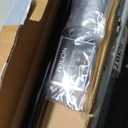 Ivilon Drapery Window Curtain Rod - End Cap Style Design 1 Inch Pole. 48 to 86 Inch Color Black