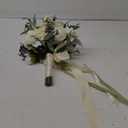 Wedding Bridal Bouquet Bridesmaid Bouquet Artificial Wedding Bouquet White Rose, Church, Home Decor Gift