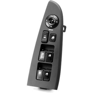 Window Switch Drive Side for 2007 2008 2009 2010 Hyundai Elantra,Window Assembly with Lock Switch,Mirror Adjust Control,Elantra Front Left Main Auto Window Switch 935702H1107U DWS1186 1S15820