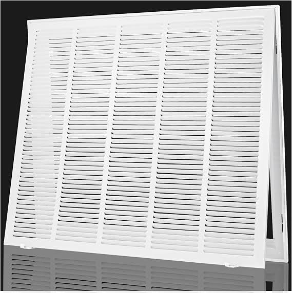30x24 Return Air Grille,Air Return Vent Cover for 30"Wx24"H Duct Opening
Steel Return Air Filter Grille HVAC Vent Cover for Wall Ceiling,Removable Door Hold 1"Thick Filter,Outer Size 32 5/8"x26 5/8"