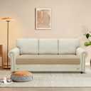 MAXIJIN Velvet Stretch Couch Cushion Covers Soft Sofa Cushion Cover Replacement Sofa Seat Cushion Slipcovers Furniture Protector with Elastic Bottom (1 Piece Sofa Cushion Cover, Camel)