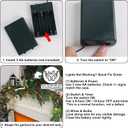 winemana 6 FT Pre-lit Artificial Christmas Garland with 20 LED Lights, Battery Powered with Pine Cones, Red Berries, Pine Needles, Lighted Christmas Garlands for Fireplace Mantle Holiday Decorations