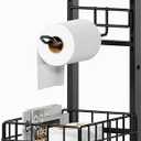 Toilet Paper Holder Stand with Storage Shelf (Black), 
Item Dimensions L x W	25.98"L x 5.9"W