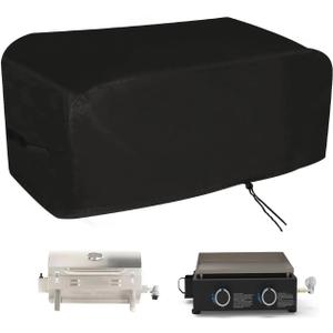 29 Inch Tabletop Portable Grill Cover for 2-3 Burner Mini Propane Grill | 29x18.5x11.8,Waterproof Dustproof Heavy Duty Oxford Fabric,for Pitboss 10960,for Masterbuilt MB2003081 Table Top Grill