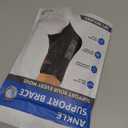 Slim-Fit Ankle Brace for Sprained Ankle, Quick Lace Up Ankle Support for Women Men with 2 Auto-Shaped Pads, Air Fabric Cool Ankle Stabilizer for Injury Recover, Running,Sports, M(12-13)