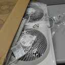 Bionaire Window Fan with Reversible Airflow Blades 3-Speed Settings, Programmable Thermostat, LED Display, Remote Control, Fits 2436" Windows, No Assembly Required