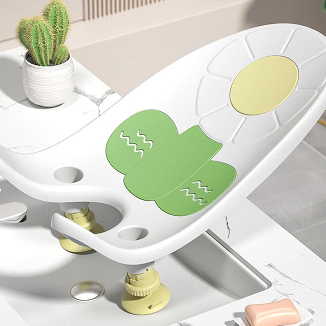 Baby Bath Support, Ergonomics Infant Bath Support Tub Multifunctional for Household (Pearl White)
