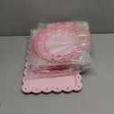 6 Pack Cupcake Stand Set 3 Round 3 Tier Gradient Dessert Table Display Stands Cookie Tray Rack 3 X14 in Rectangle Party Trays for Wedding Birthday Tea Party Baby Shower(Pink)