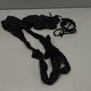 RSLOVE Bodystocking Lingerie Sets for Women - Sexy Fishnet Garter Belt Stocking Womens Bra and Panty sets 3 Piece One Size (Black)