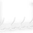 Door Hanger Hook, Over The Door Hooks for Hanging, Over The Door Towel Racks for Bathroom (1Pack, White, Fit 1-3/4" Doors)