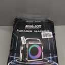 Portable Karaoke Machine, with Wireless Microphones, Bluetooth Party Speaker with LED Lights, Loud Subwoofer, USB/AUX, Outdoor Karaoke Speaker for Adults & Kids, Home & Party