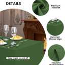 Ascoza 2 Pack Fitted Tablecloth for 8 Foot Rectangle 96 x 30 Inch Willow Table Covers Water Resistant Polyester Cloth for Folding, Parties,Display, Trade Show (Willow)