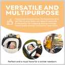 Yoofoss Baby Car Seat Cover Winter Carseat Canopies Cover to Protect Baby from Cold Wind, Super Warm Plush Fleece Baby Carrier Cover for Infant Boys Girls (Stars)