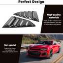 RT-TCZ Carbon Fiber Rear Quarter Side Window Louvers Sun Shade Cover Wind Vent Air Deflector Decoration Exterior Accessories for Chevrolet Camaro 2017-2022