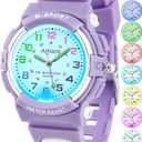 Juboos Kids Watch Analog for Boys Girls, Childrens Waterproof Soft Strap Kids Time Teaching Quartz Wristwatch for Ages 5-15