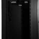 RackPath 12U Wall Mount Network Rack Cabinet Quiet Cooling Fan, Locking Glass Door, 17.7" Deep (450mm), Removable Locking Side Panels, Fits 19" IT & A/V Equipment