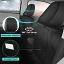 HRV Seat Covers for Honda HRV Sport,EX,EXL,Touring 2019 2020 2021 2022, 1:1 Custom Leather Car Seat Cover Full Set Waterproof - Black