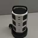 Power Strip Tower Surge Protector, JACKYLED 12 Outlets 6 USB (2 USB C) Charging Station, Extension Cord with Multiple Outlets, 1050J 1625W/13A Outlet Extender 6.5ft Extension Cord for Home Office