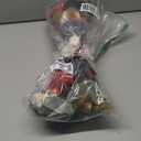 Christmas Candle Holder Xmas Decorations 3 Candle Holders with Magnolia Flowers Glitter Ball Ornaments Pine Needles Red Bow for Table Centerpiece Holiday Decor Xmas Decorations