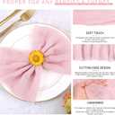 Teruntrue 30 Pack Light Pink Cheese Cloth Napkins Gauze Napkin Cloth Bulk Set of 30 Washable Boho Dinner Table Napkins for Wedding Party Baby Shower Birthday Party Decorations20 x 20 Inch
