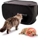 Pexter Cat Litter Box Enclosure, Dog Proof, Discreet and Hidden Litter Box, Kitty Litter Trap Design with Easy-Clean Feature, Scoop and Deodorizer Storage Pockets, Lightweight and Waterproof