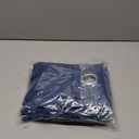 MYSKY HOME Navy Blue Curtains 84 Inches Long Blackout Curtains for Living Room Bedroom Blue Curtain Grommet Window Drapes Privacy Protect Room Darkening Single Panel Curtain, 52 x 84 Inch