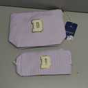 YOOLIFE Travel Makeup Bag Organizer - Small, Initial, Teen Girl Gift for Travel or Birthday (Purple)
