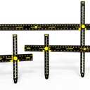 Crescent Creative Products Hang It Perfect Pro Picture Frame Wall Hanging Tool With Level, Black, 36 Inch