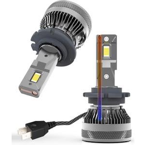 D2H LED Bulbs 110W 30000Lm Super Bright 12V 6500K Cool White Built-in Fan and Thermally Conductive Copper Tube Fog Lamp 2pcs