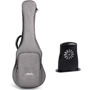 AKLOT 32 inch Gig Bag Carry Handle Case for 30 Baritone Ukulele 32" Bass Ukulele Guitalele 12MM Thick Padding with Humidifier