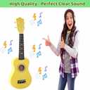 21 Inch Wooden Kids Toddler Child Children Acoustic Guitar Musical Instruments Ideal for 3-9 Year Old Boys Girls Gifts (Yellow)