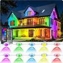 100FT Permanent Outdoor Lights Waterproof with Smart App Control Remote,DIY Scene Modes,Music Sync hronization,Eaves Lights for Garden Decor,Deck,Christmas