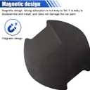 4PCS Car Door Handle Scratch Protector, Carbon Fiber Doors Handles Paint Cover Protective Film, Magnetic Door Handle Cup Protector, Universal Doors Bowl Traceless Sticker for Most Cars (Large)