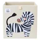 Foldable Animal Cube Storage Bins Fabric Toy Box/Chest/Organizer for Toddler/Kids Nursery, Playroom, 13 inch (Zebra)