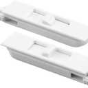 Prime-Line F 2926 Window Tilt Latch, 0.373 Plastic, Fits Altrium Windows, Euro White Color, Left and Right Hand Latches, Fasteners Not Required (1 Pair)
