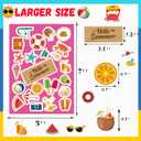 Summer Stickers for Kids 760PCS Hawaiian Stickers Vacation Stickers 3D Beach Sticker Ice Cream/Coconut Tree Sticker for Scrapbooking Envelopes Cards Pool/Summer Party Favors