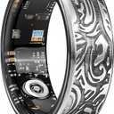 King Will Men's Tungsten Carbide Wedding Ring Hammered Groove Wedding Band Mens Engagement Ring for Men and Women Matte Brushed Finish Comfort Fit Size 7, 8mm Gunmetal