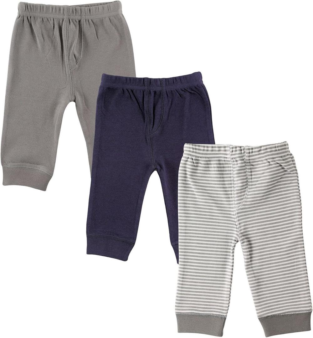 Luvable Friends Baby Boys' Cotton Pants (3T, Blue)
