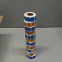 Color Label Seal, Round Shape, Sticker Roll, Large Capacity, Set of 1000, Blue, Orange（Etc - 11 Colors, 500 Labels/Roll）