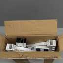 Adjustable Appliance Rollers Heavy Duty, Mobile Mini Fridge Stand Washer and Dryer Stand with 16 Hidden Silent Locking Wheels, Anti Vibration Washing Machine Pedestal Multi-Functional Base for Dryer (White)