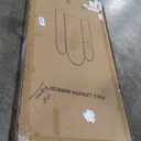 3 Way Arched Full Length Mirror Free Standing, 71"x 67" Large Modern Trifold Mirror, 3-in-1 Detachable Panel Tempered Glass & Metal Frame, for Dressing Room, Bridal Shop, Clothing Store (Black)